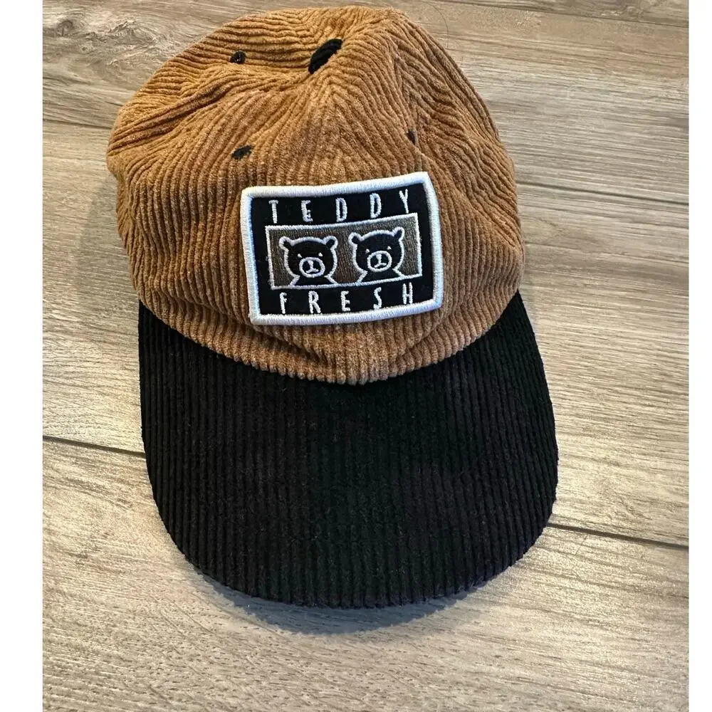 Teddy Fresh Corduroy Hat Tan & Black
